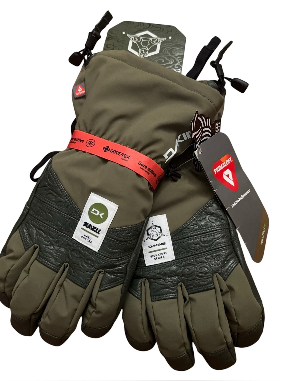 Dakine Kazu Kokubo Team Excursion Gore-Tex Snowboard Glove Green Mens Size S NEW